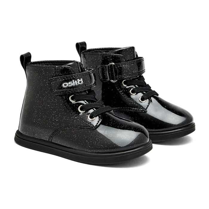 Botas de Niña Glitter en Negro