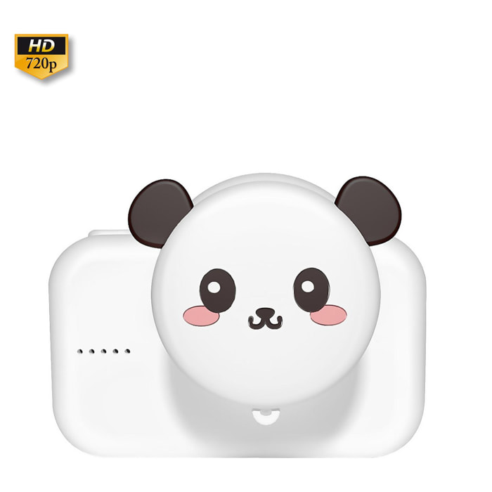 Fotocamera e videocamera per bambini A1. Disegno dell'orso panda. 20mpx e video HD. Fotocamera posteriore per selfie.