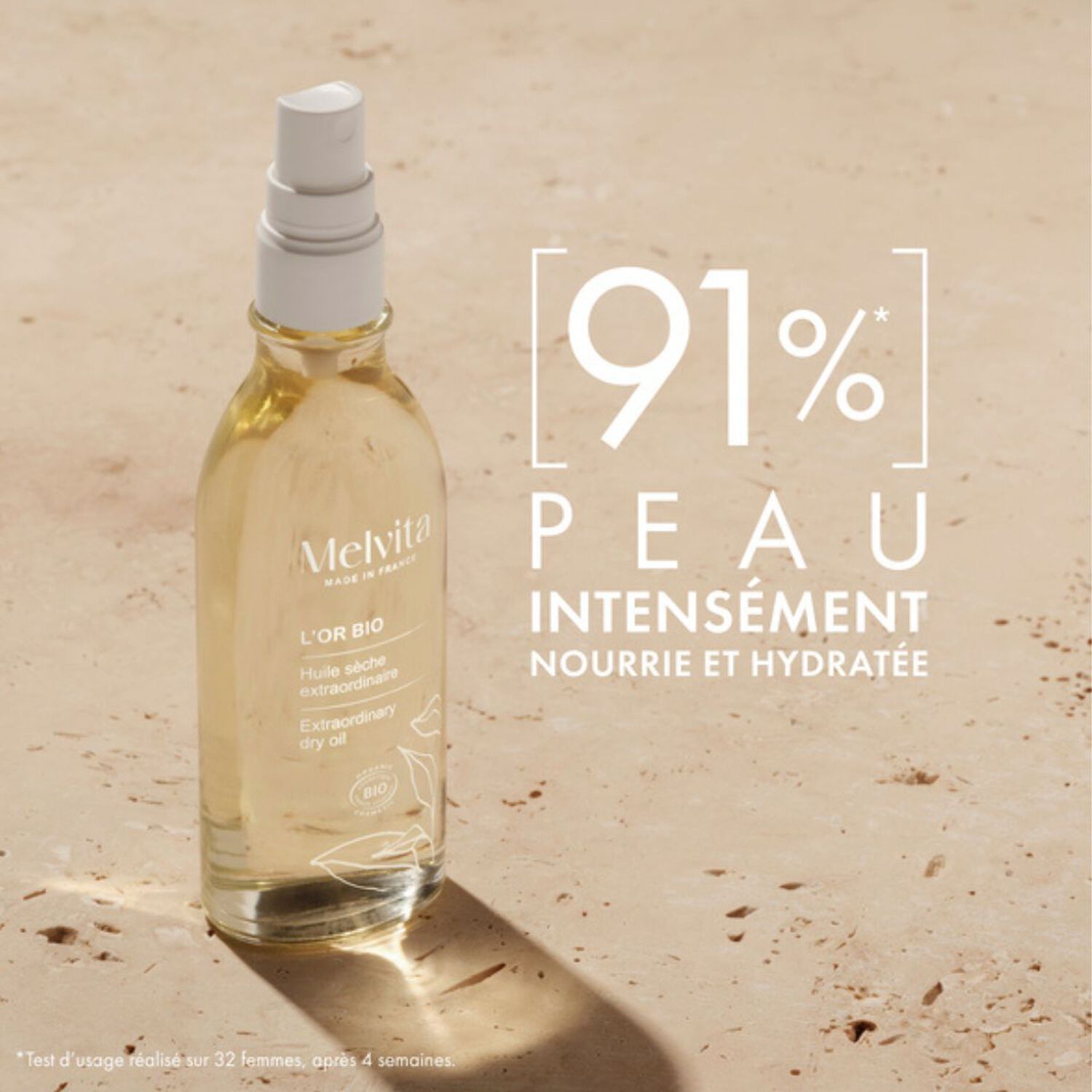 Or Bio - Coffret Huile sèche 100 ml et Chouchou