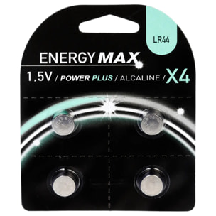 Lot de 4 piles alcaline R44 avec