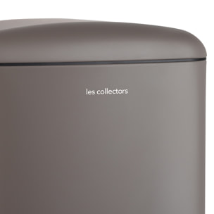 Les Collectors n.883 Cubo de basura de cocina con pedal de acero inoxidable, capacidad 40 L, compacto, prÃ¡ctico, sello interior extraÃ­ble, diseÃ±o elegante acabado mate, resistente, cierre silencioso