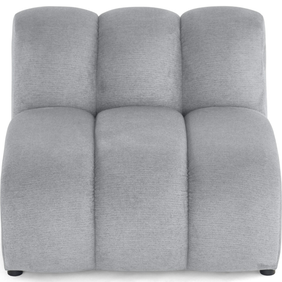 Debbie - module d'assise en tissu texturé - Gris