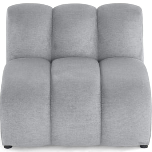 Debbie - module d'assise en tissu texturé - Gris