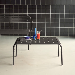 Table basse de jardin rectangulaire acier  AMÉLIA