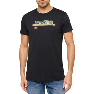 Camiseta de algodón 150 gr Hot Buttered Tikisurf Negro