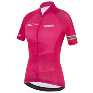 Uci Official Championne Du Monde - Maillot Femme - Bordeaux - Femme