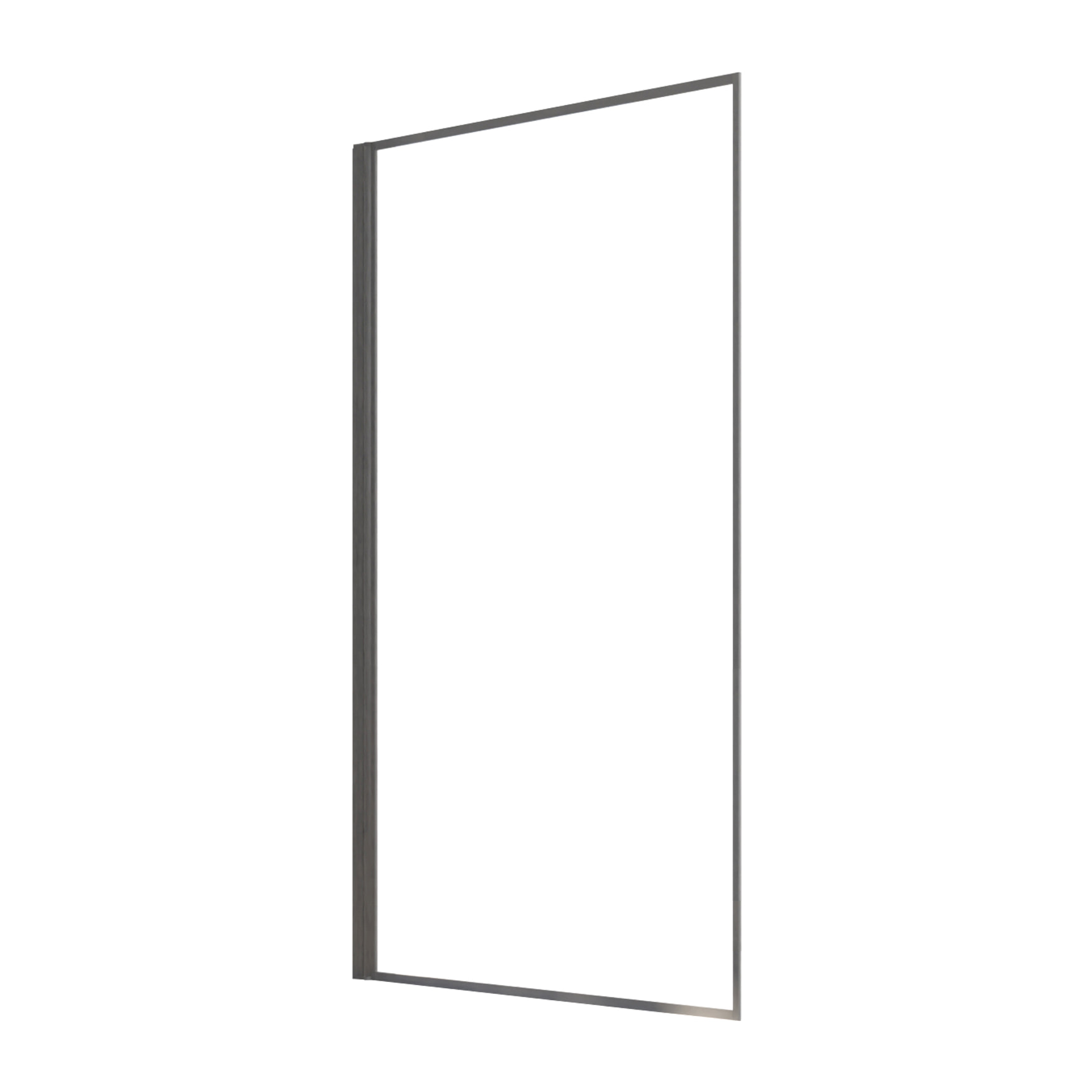 Pare Baignoire Rabattable 75x130 cm - Aluminium Gun Metal et Verre Trempé 4 mm