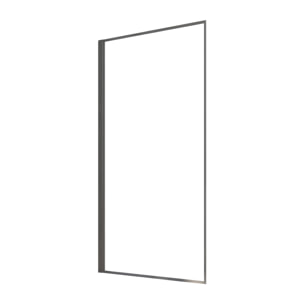Pare Baignoire Rabattable 75x130 cm - Aluminium Gun Metal et Verre Trempé 4 mm