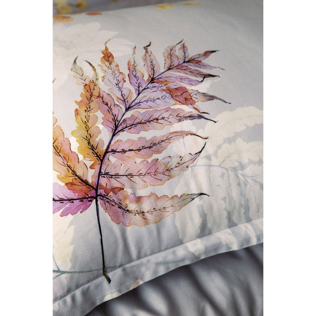 Housse de couette + taies oreiller satin de coton "Brunelle"