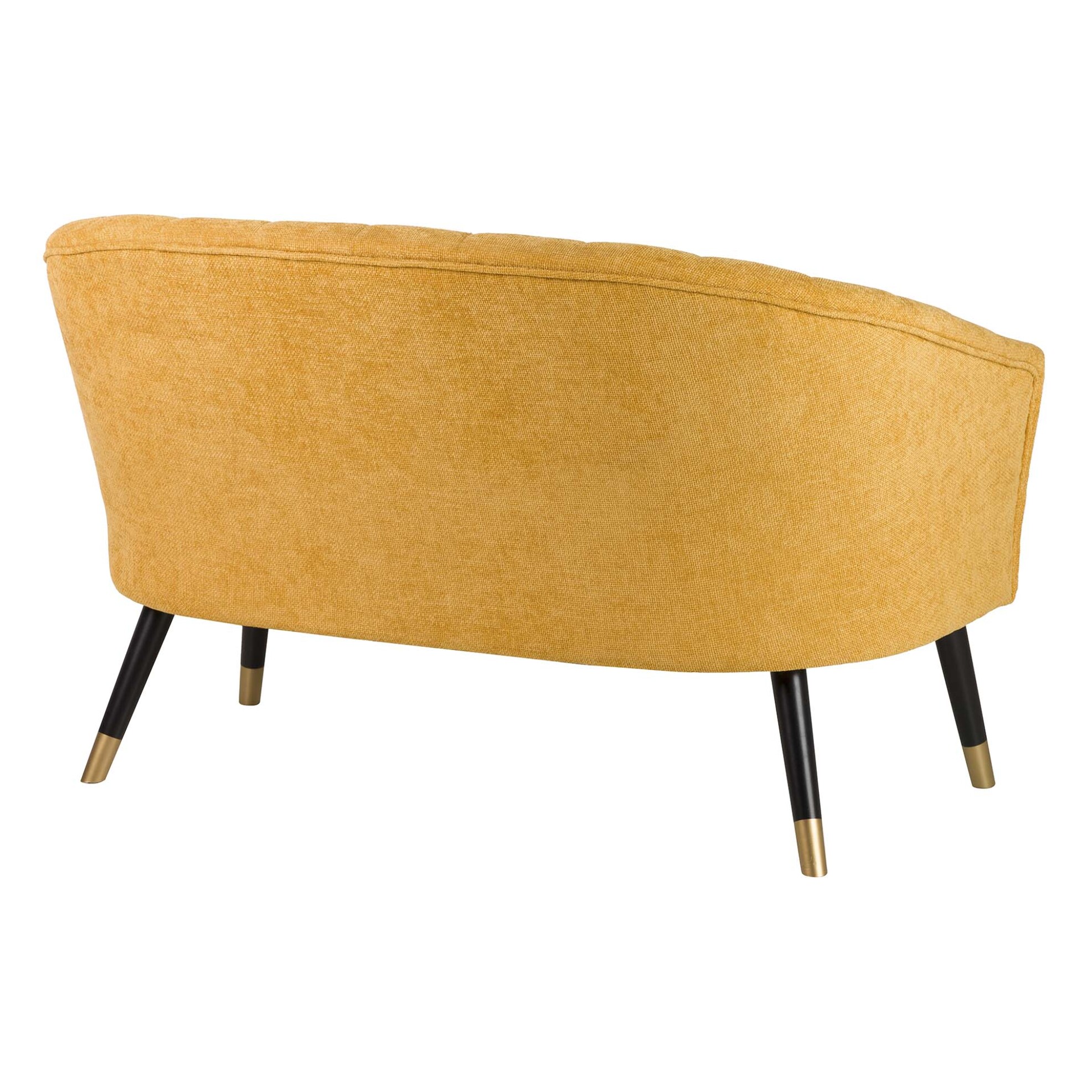 Sofá Chenilla Amarillo 129x72x80 Cm