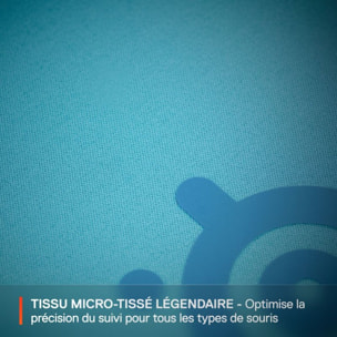 Tapis de souris STEELSERIES QcK L Aqua