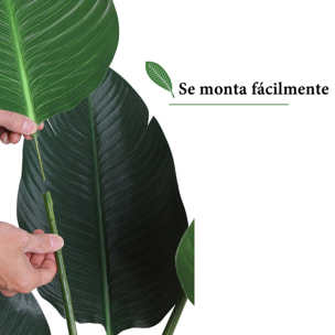 Planta de Decoración Artificial de Palma con Maceta Ф15x120 cm