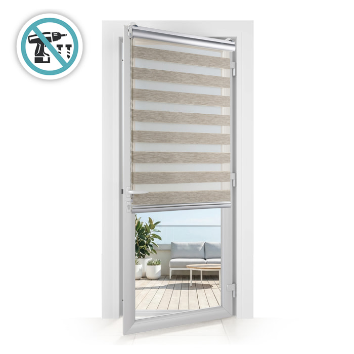 Store Jour/Nuit PLATINUM sans perçage Texture Beige