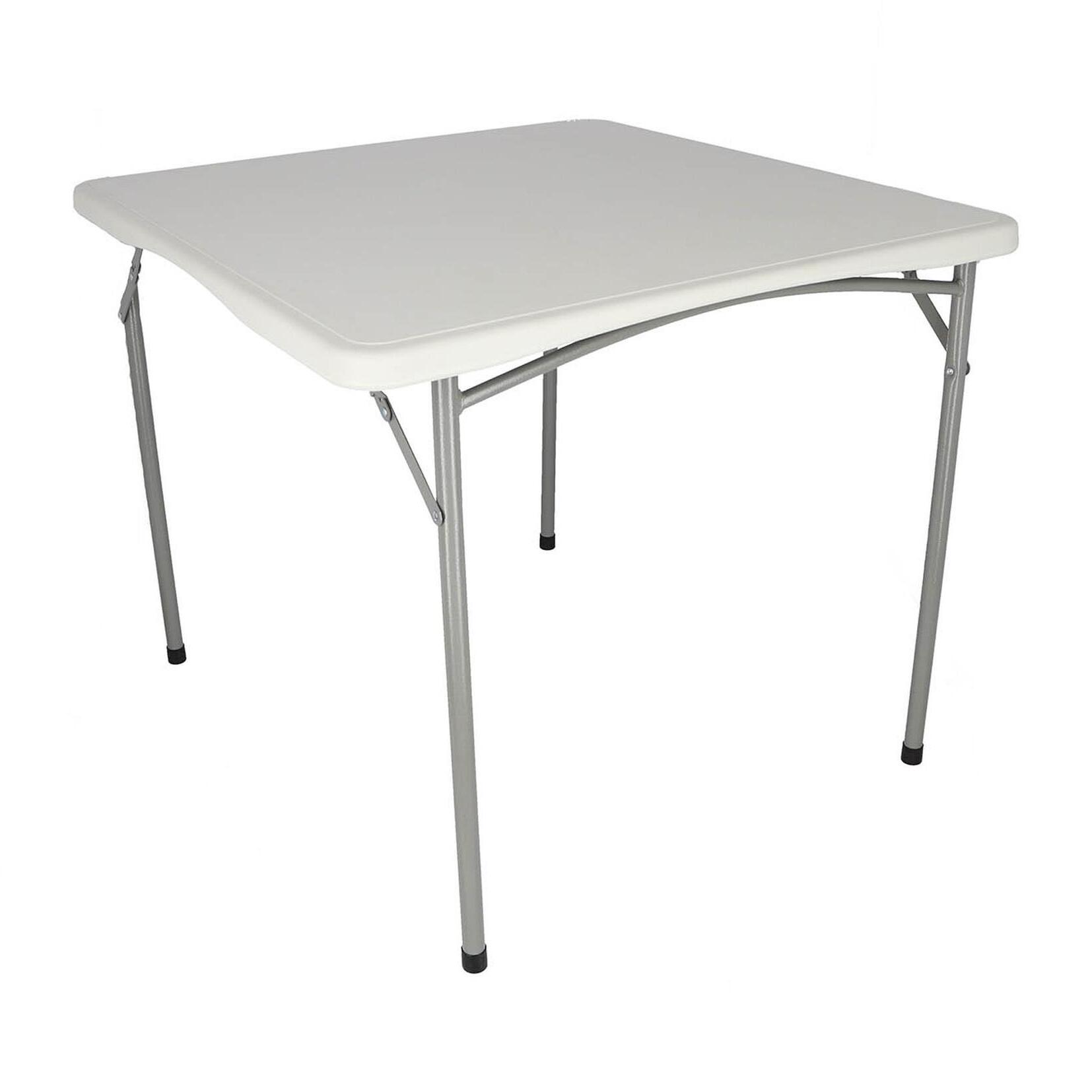 Well Home Mesa plegable foramto cuadrado de polietileno 88x88x74cm