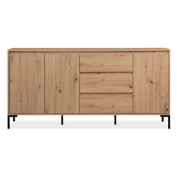 Buffet en bois avec placards et tiroirs ANTILA