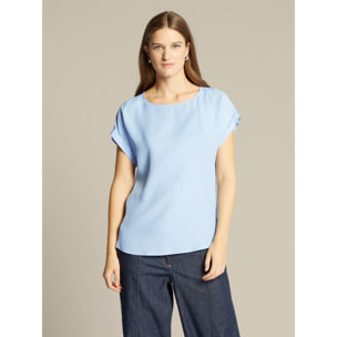 Elena Mirò - Blusa de color liso - Light - blue