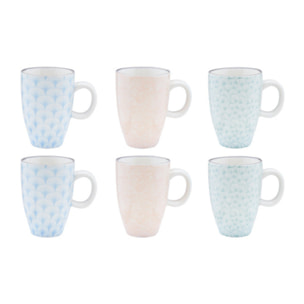 Tasse PATTERN 9cl - 6 pièces - Pastel