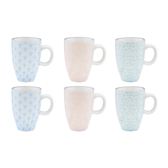 Tasse PATTERN 9cl - 6 pièces - Pastel