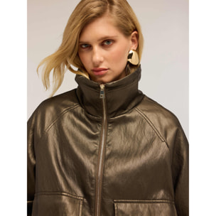 Motivi - Bomber de tela revestida - Verde militare