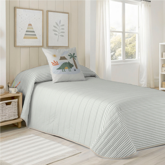 Cool Kids - Colcha Bouti Estampada - Reversible - 100% Algodón - 70 gr/m² - Dinoland