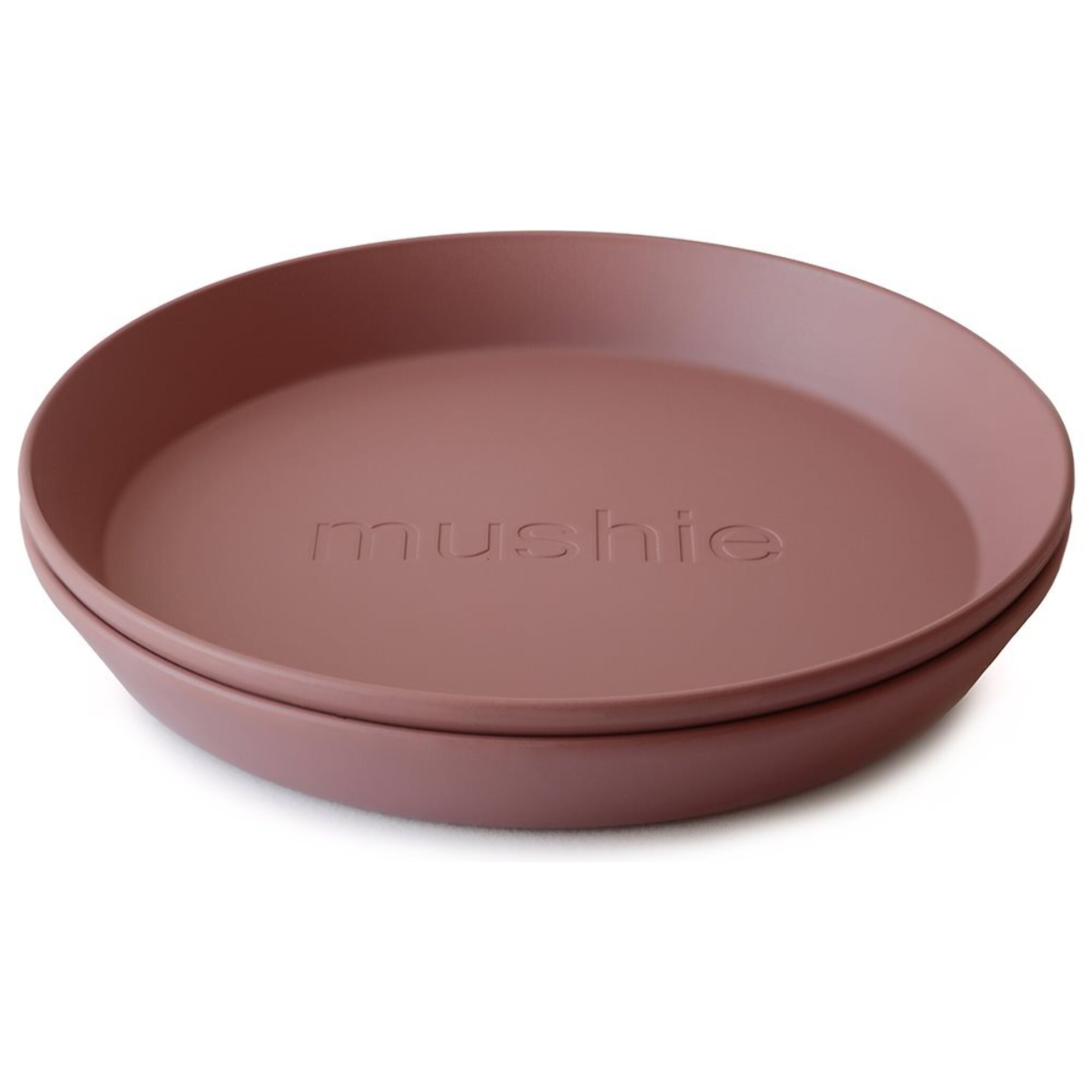 Mushie Pack Dos Platos Redondos Solid