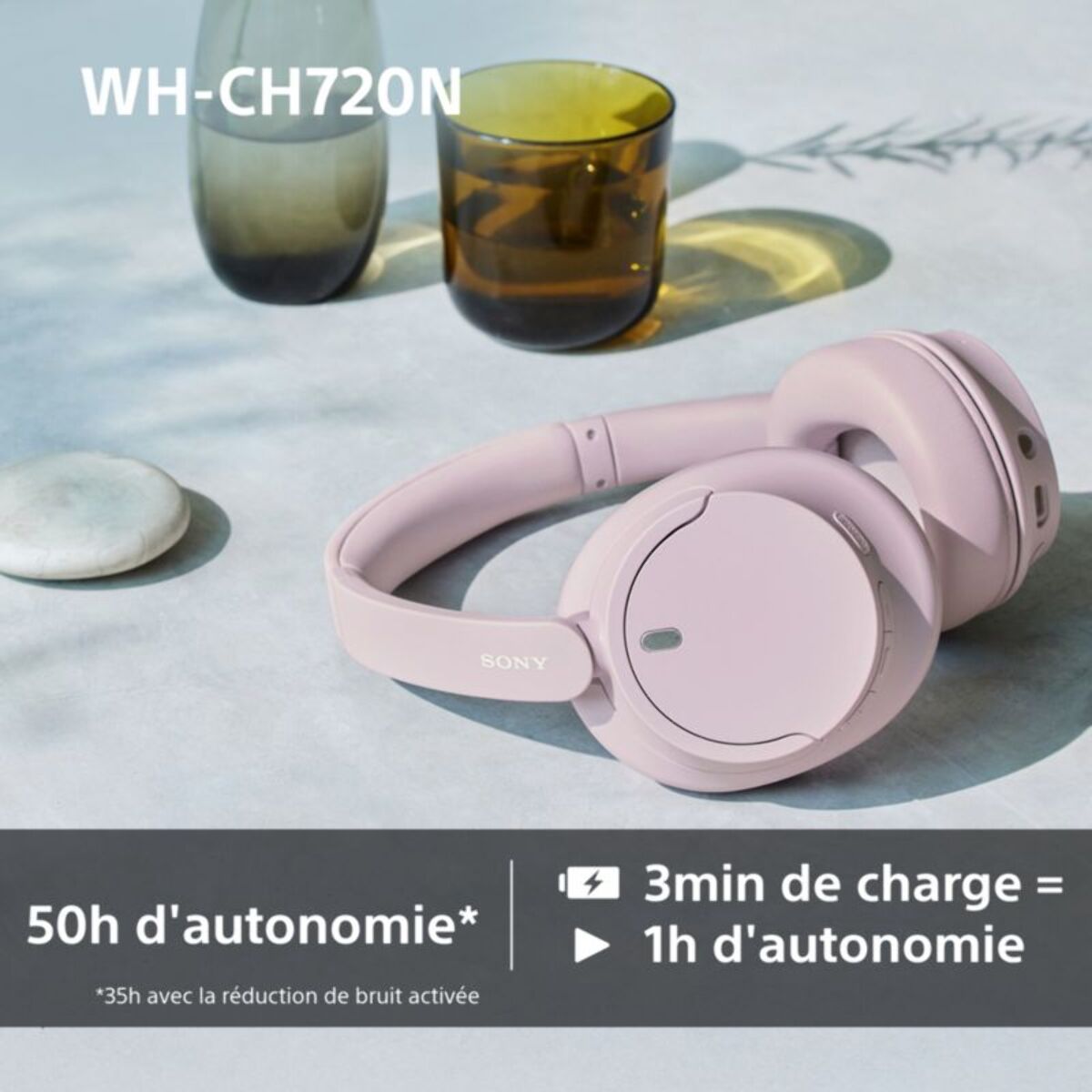 Casque SONY WH-CH720N Blanc