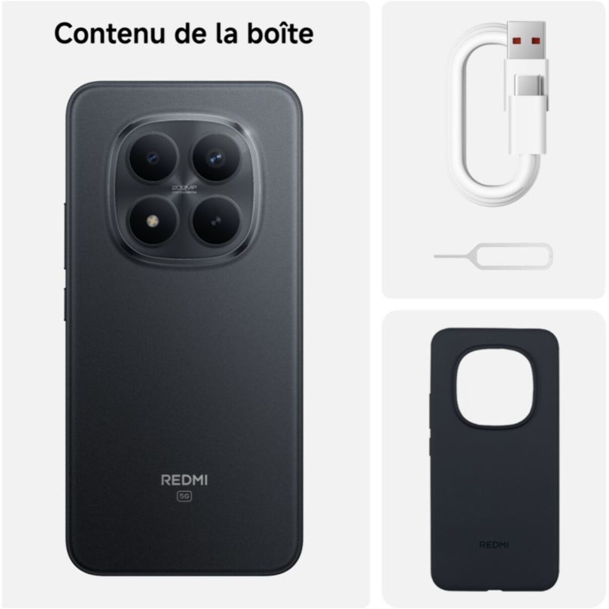 Smartphone XIAOMI Redmi Note 15 Pro+ Noir 256Go 5G