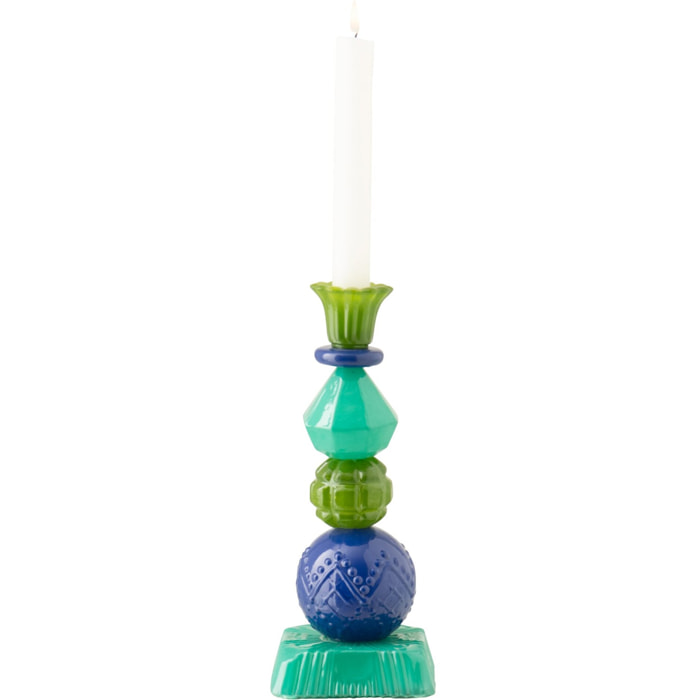 J-Line Chandelier - verre - bleu azur/bleu - small