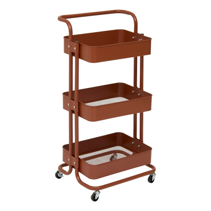 Desserte Color edition 3 niveaux 45x36,5x86cm marron