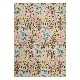 Tapis floral en laine EMILIA