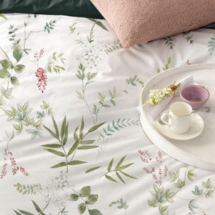 Housse de couette verte trèfle