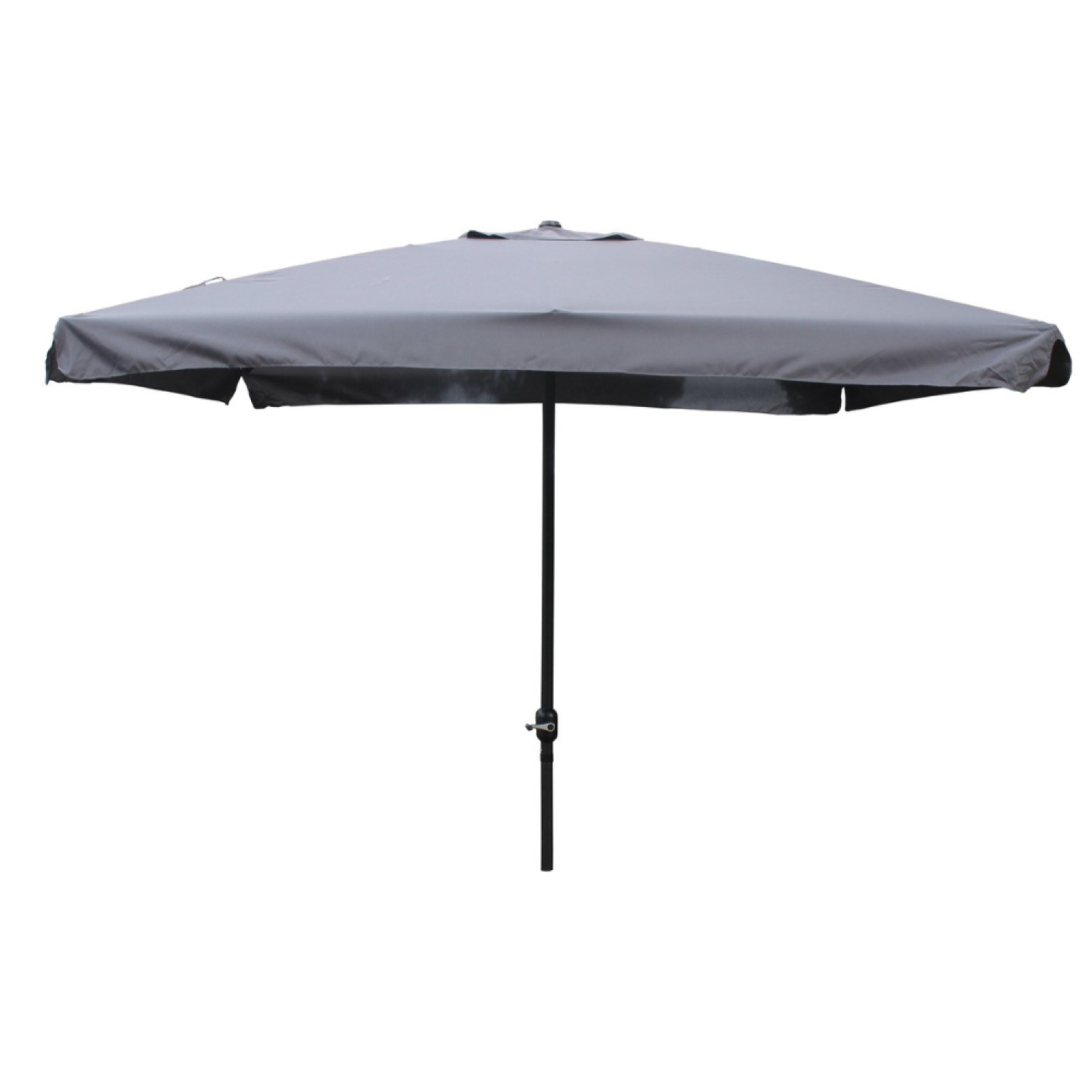 Parasol droit carré 3 x 3 m gris PALMIA