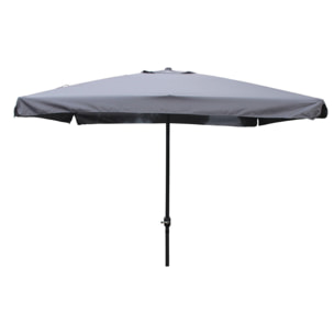 Parasol droit carré 3 x 3 m gris PALMIA