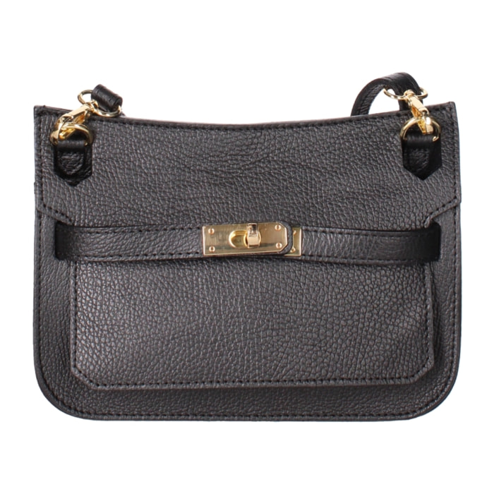 Borsa a tracolla Katie da donna In Vera pelle Made in Italy 23x17x5 cm