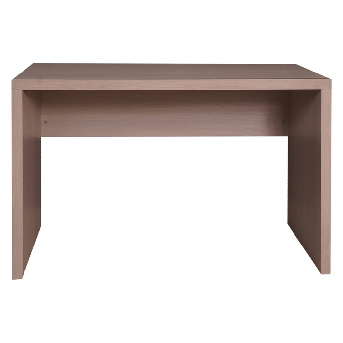 Scrivania lineare per ufficio e studio, 123.5 x 76 x 55, Olmo
