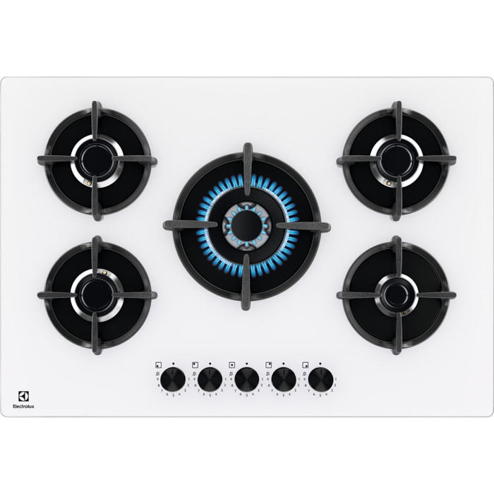 Electrolux Piano cottura Serie 600 Gas on Glass 75cm EGG75372W