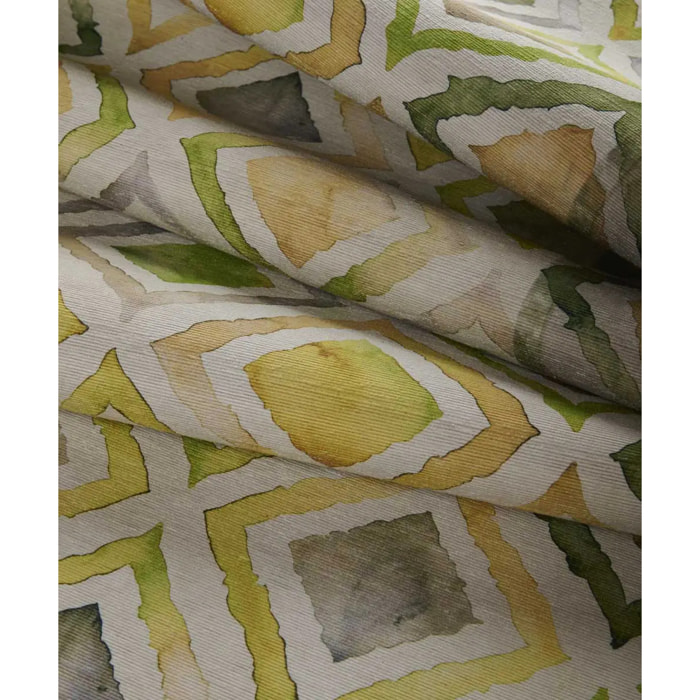 Passatoia tappeto cucina bagno ingresso multiuso, disegno geometrico stile retrò