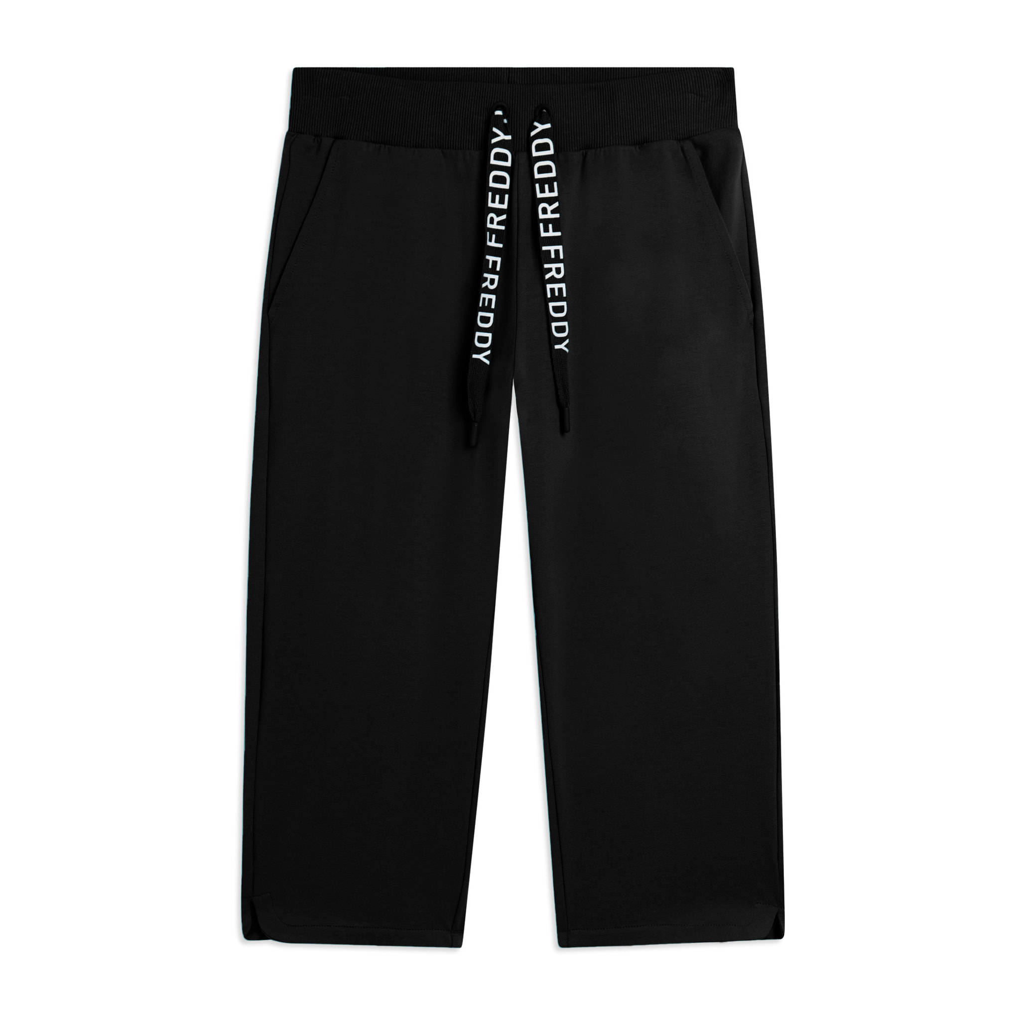 Pantaloni Corsaro con Fondo Stondato e Logo FREDDY