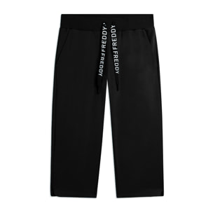 Pantaloni Corsaro con Fondo Stondato e Logo FREDDY