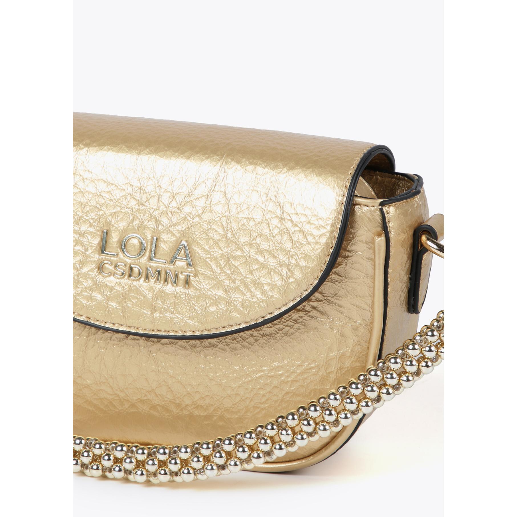 Mini borsa a tracolla metallizzata