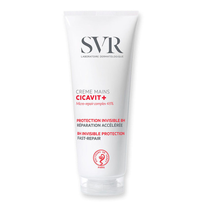 Cicavit+  - Crème Mains Protection Invisible 8h - Réparation Accélérée 75G