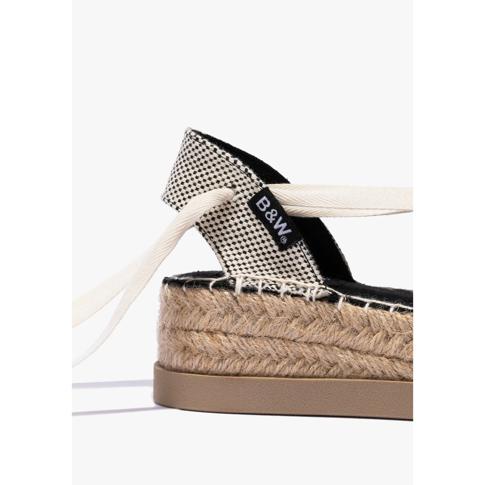 B&W Break&Walk - Sandali estivi in juta con zeppa per donna e bambina