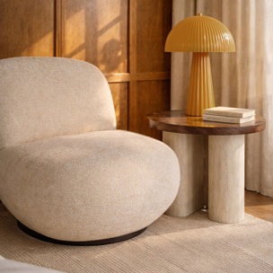 Lampe en métal safran THALIA