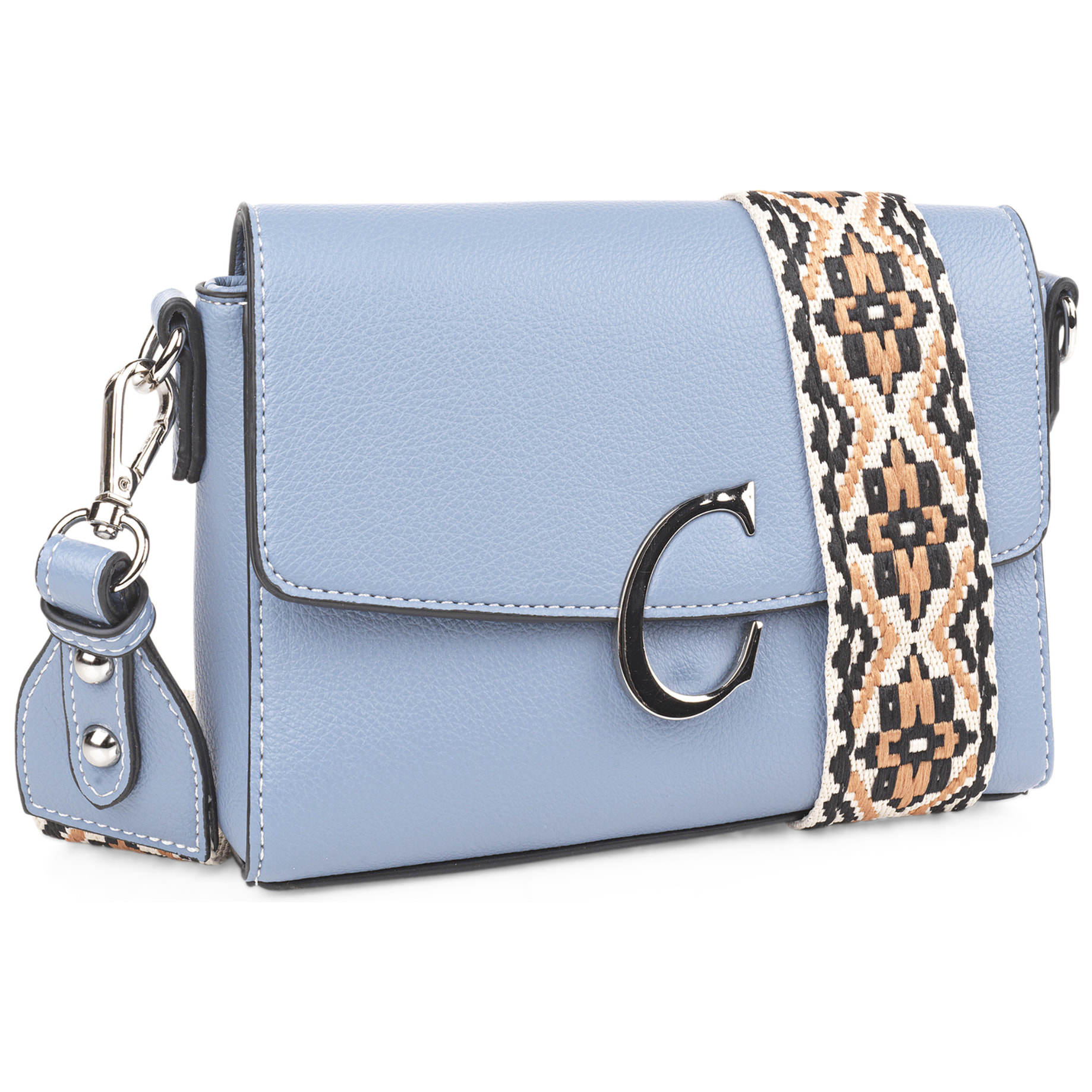 Bolso Bandolera Mujer Sint/Pu Cimarron Albany Azul Tejano