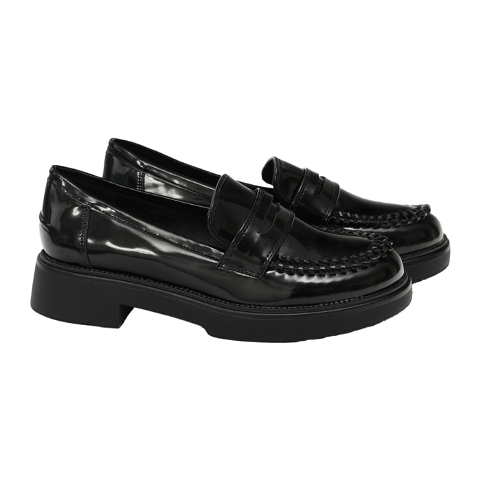 Mocassini con intreccio- tacco 4,5 cm