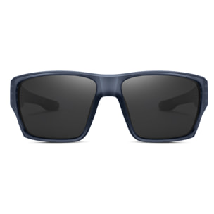 Gafas de sol OCEAN SKATE - Azul mate transparente / Polarizada ahumada