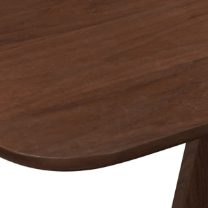 Table à manger extensible Tomasucci OTRA, en MDF finition noyer, 160/200 × 90 × 76 cm