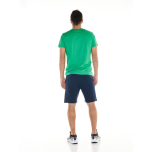 Completo set da uomo composto da t-shirt e pantaloncini Leone Basic