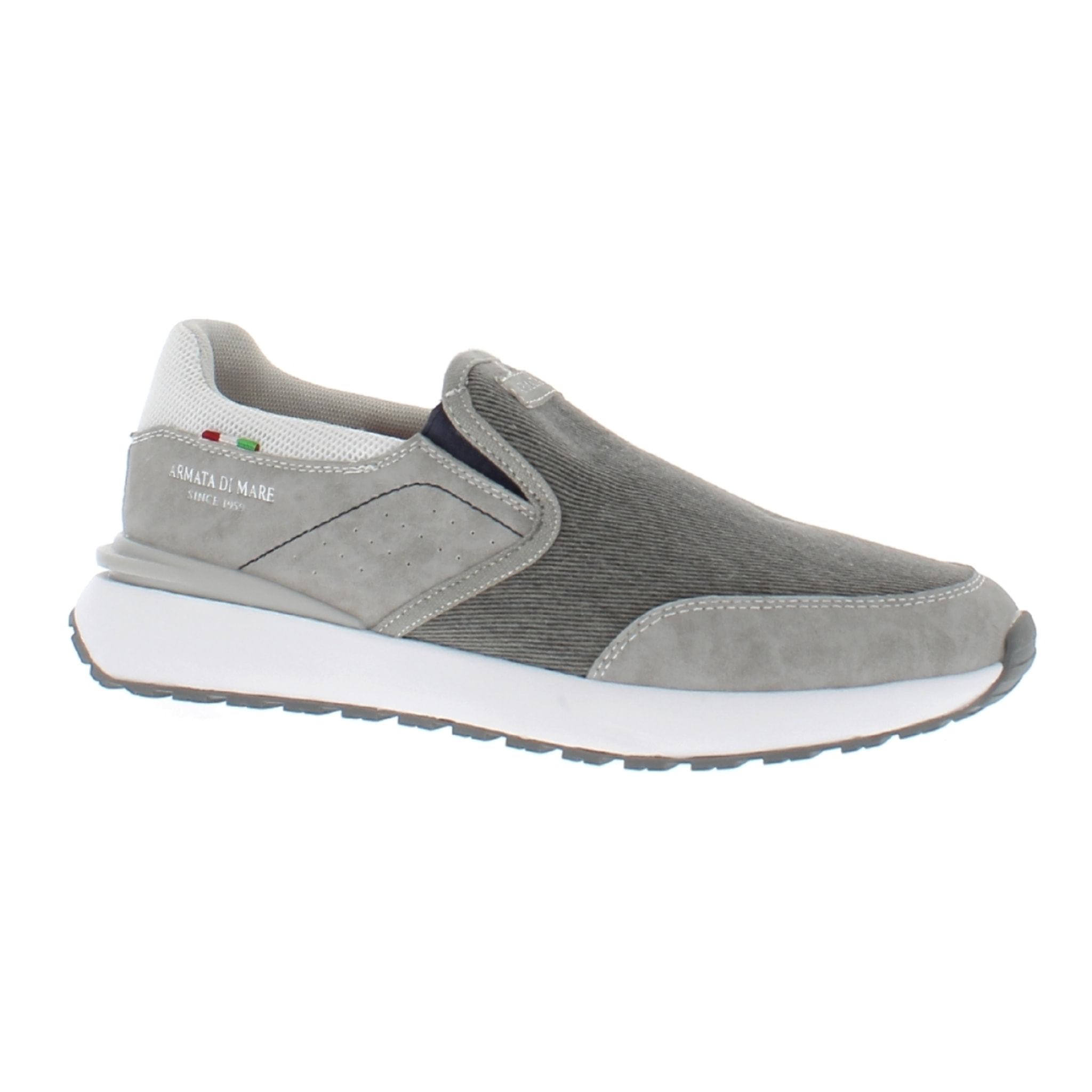 Armata di Mare Scarpe Uomo Slip-On Casual con Soletta Rimovibile in Memory Foam AMU S24D549 Grey