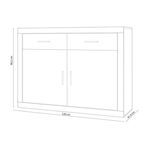 Aparador Nuka Cambria - Blanco